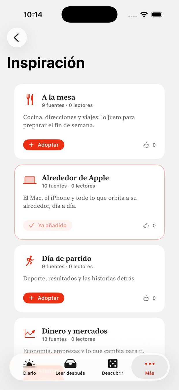 Aurore — Diarios ya hechos, que se adoptan con un gesto.