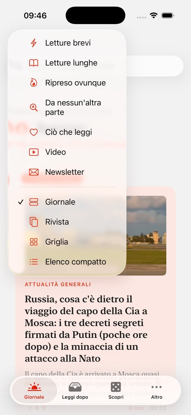 Aurore — Il giornale filtrato: letture brevi, video, newsletter.